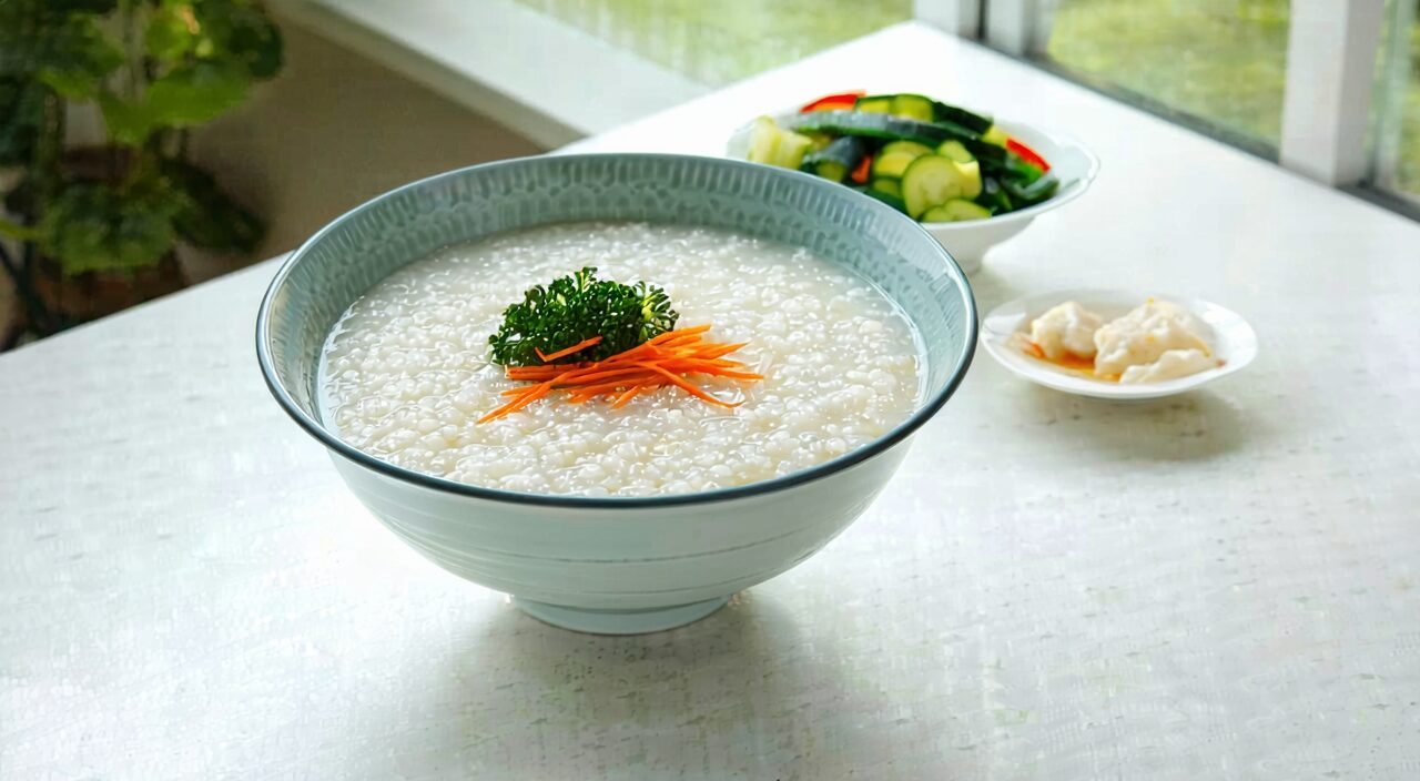 食积期间建议选择清淡易消化的白粥和蒸菜