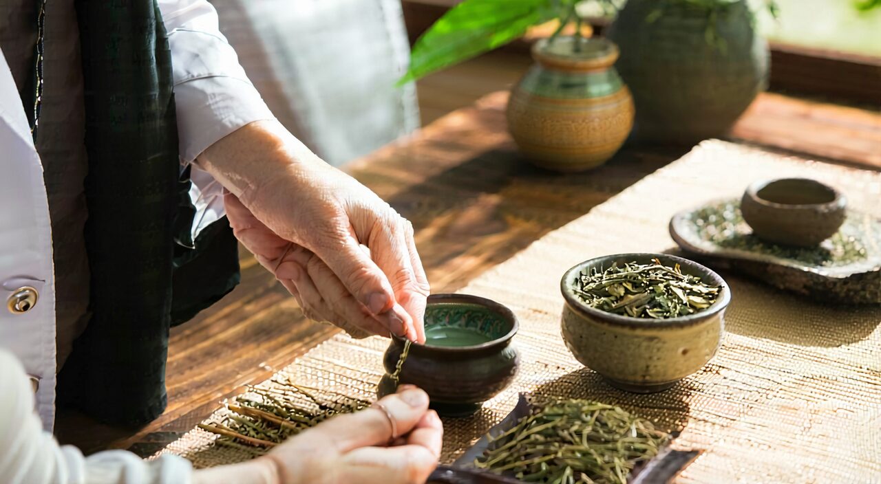 中医辨证时结合把脉和症状评估