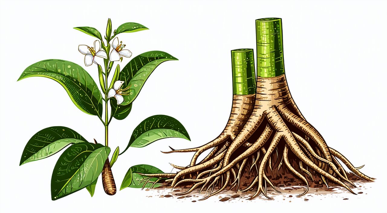 巴戟天原植物及其根部