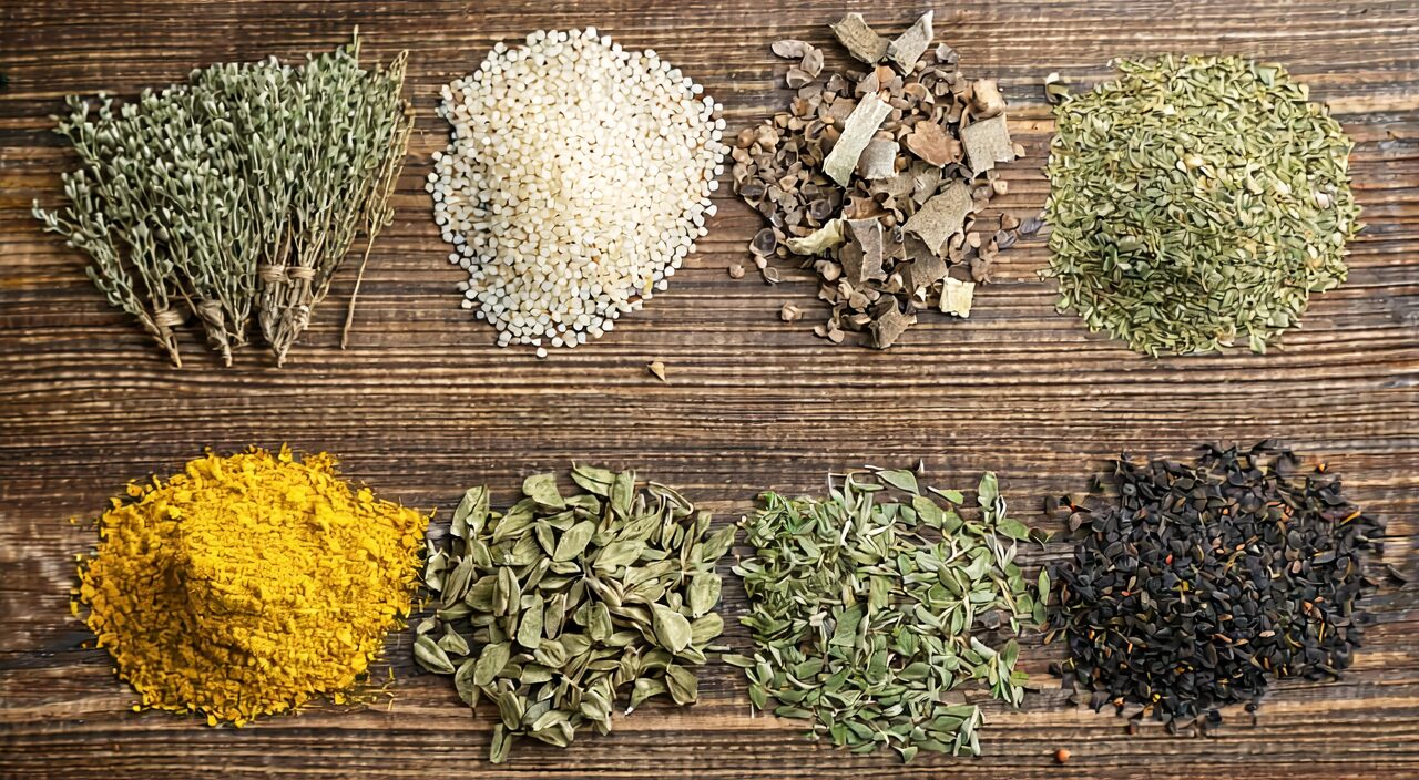 Main herbal ingredients of Ding Chuan Tang
