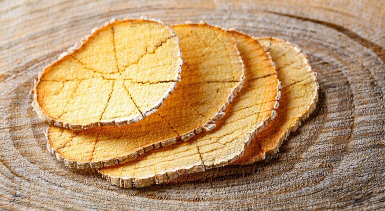 Display of dried ginger medicinal slices