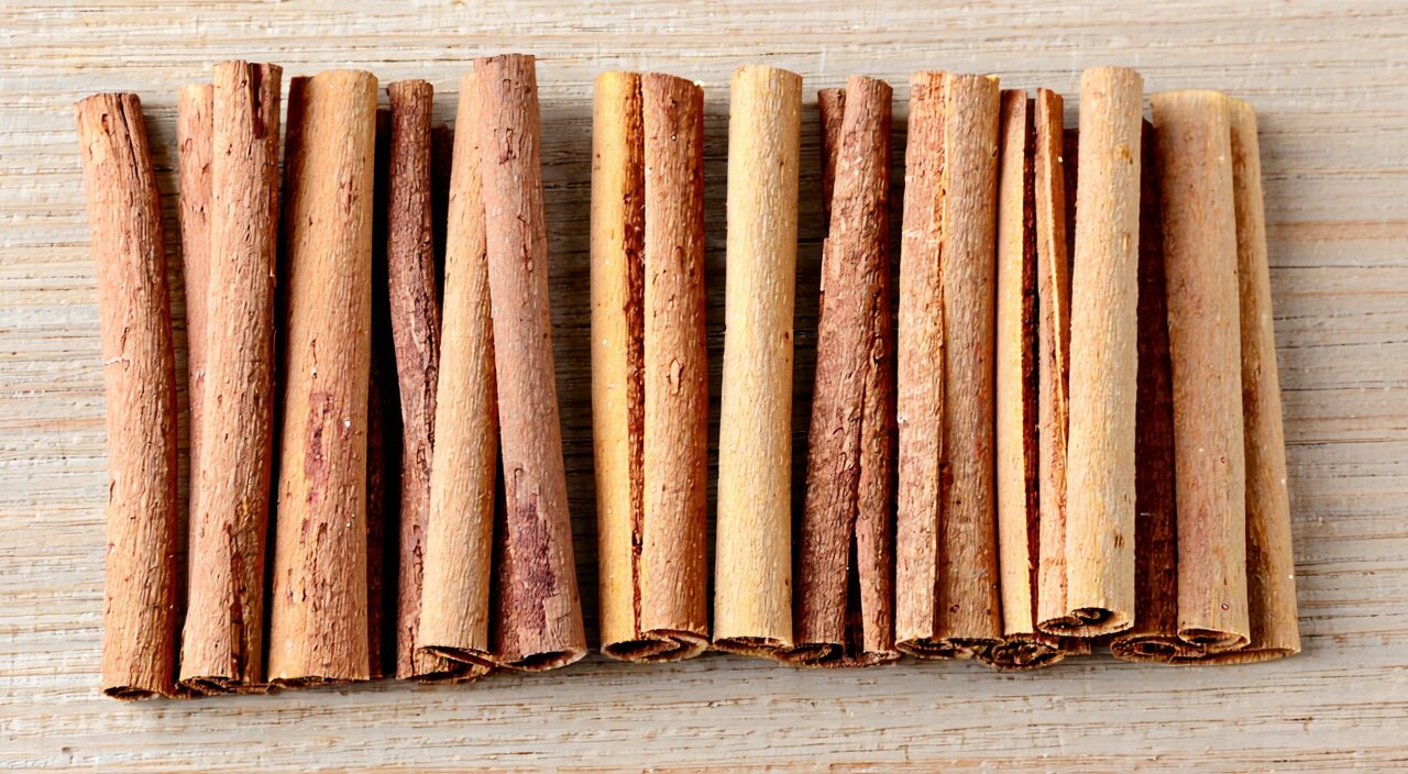 Appearance of dried Gui Zhi branches