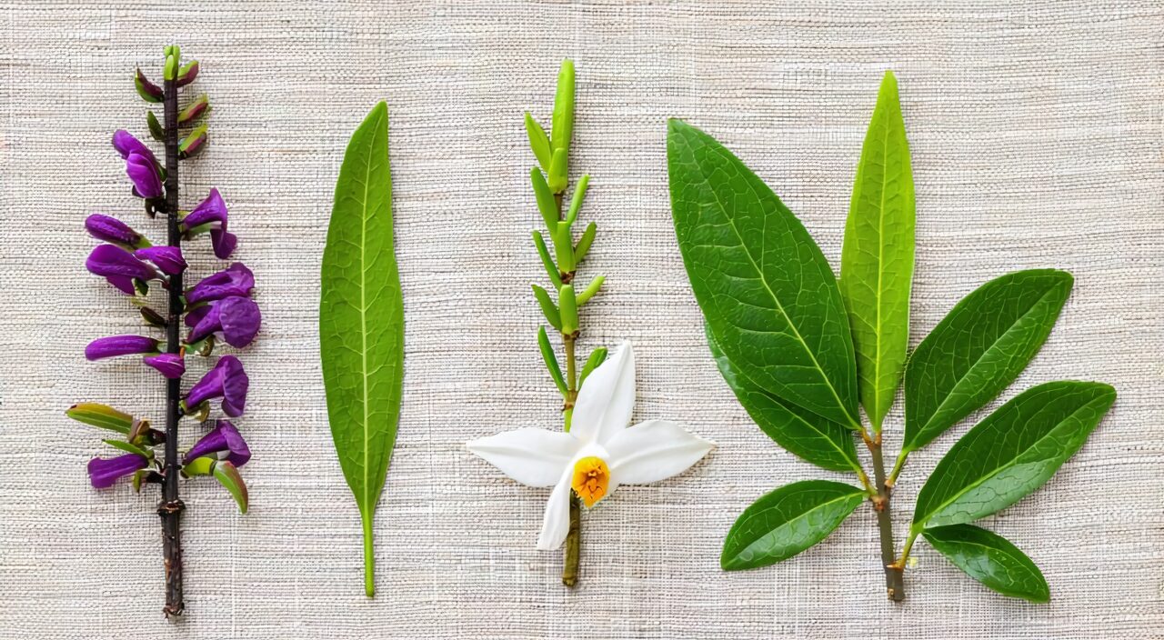 黄连、黄芩、黄柏、栀子四种药材特写