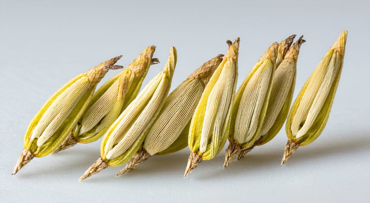 金银花花蕾表面茸毛细节