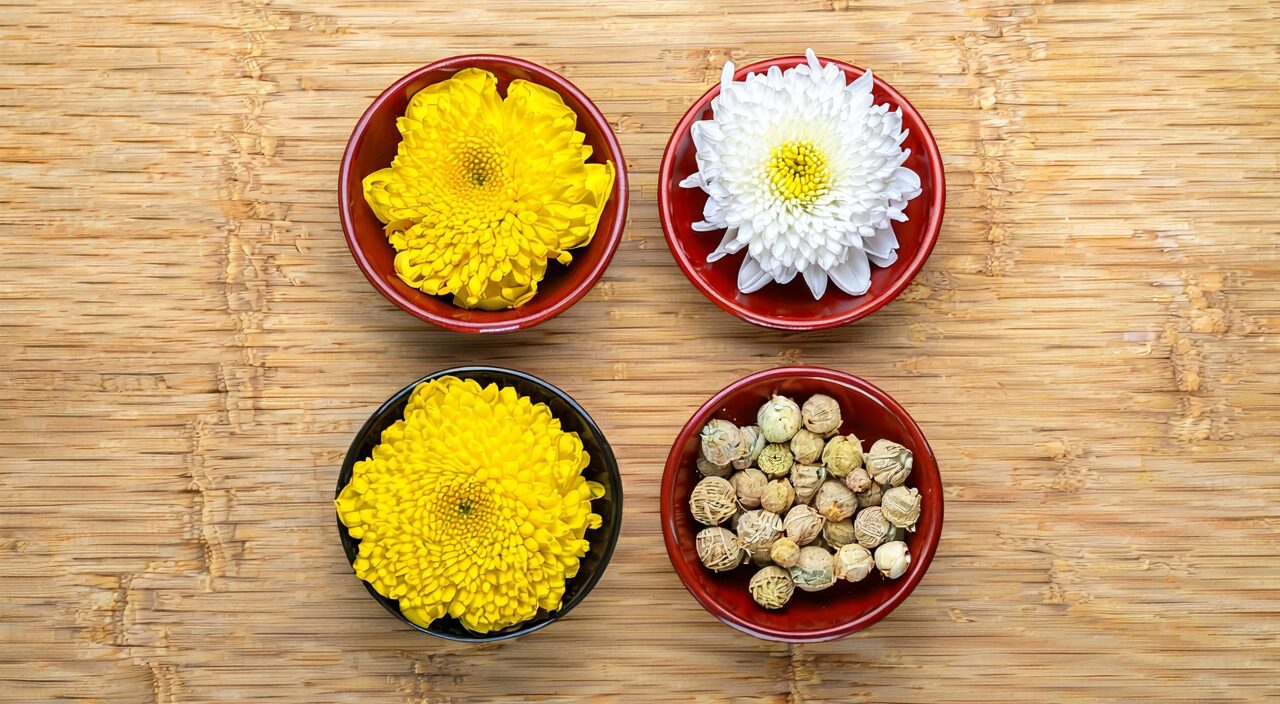 Comparison of several different forms of medicinal chrysanthemums