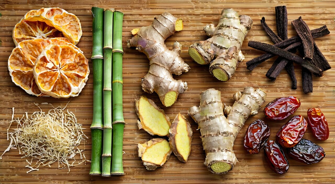 Key medicinal ingredients of Ju Pi Zhu Ru Tang