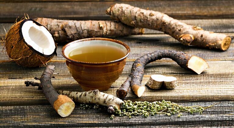 Ling Gui Zhu Gan Tang medicinal herbs and decoction, a classic Chinese medicine formula