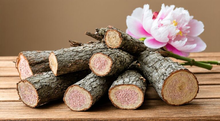 Moutan Cortex (Tree Peony Bark) and Peony Flowers