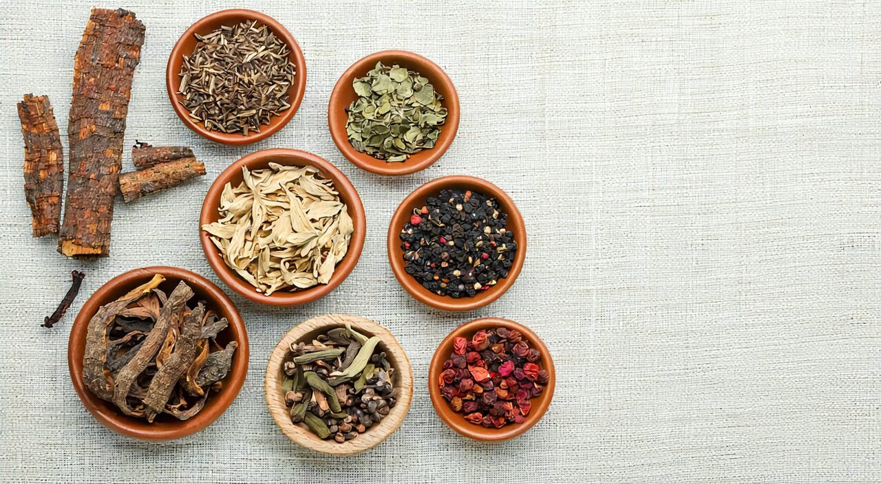 Main herbal composition of Mu Xiang Shun Qi Wan