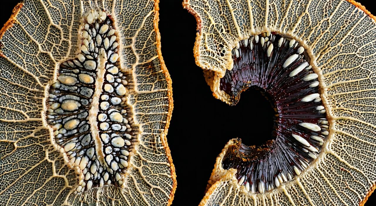 Cross-section close-up of Nu Zhen Zi