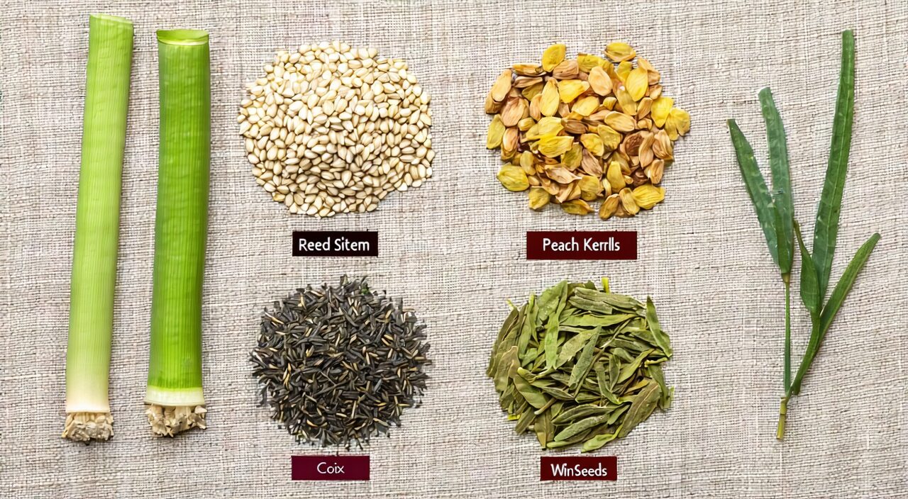 Herbal combination of wei jing, yi yi ren, tao ren, and dong gua zi