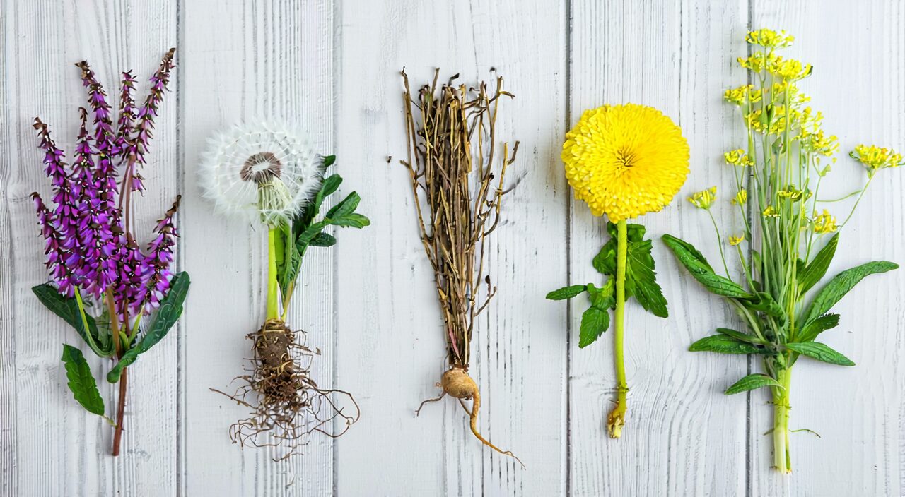Five main herbal ingredients of Wu Wei Xiao Du Yin