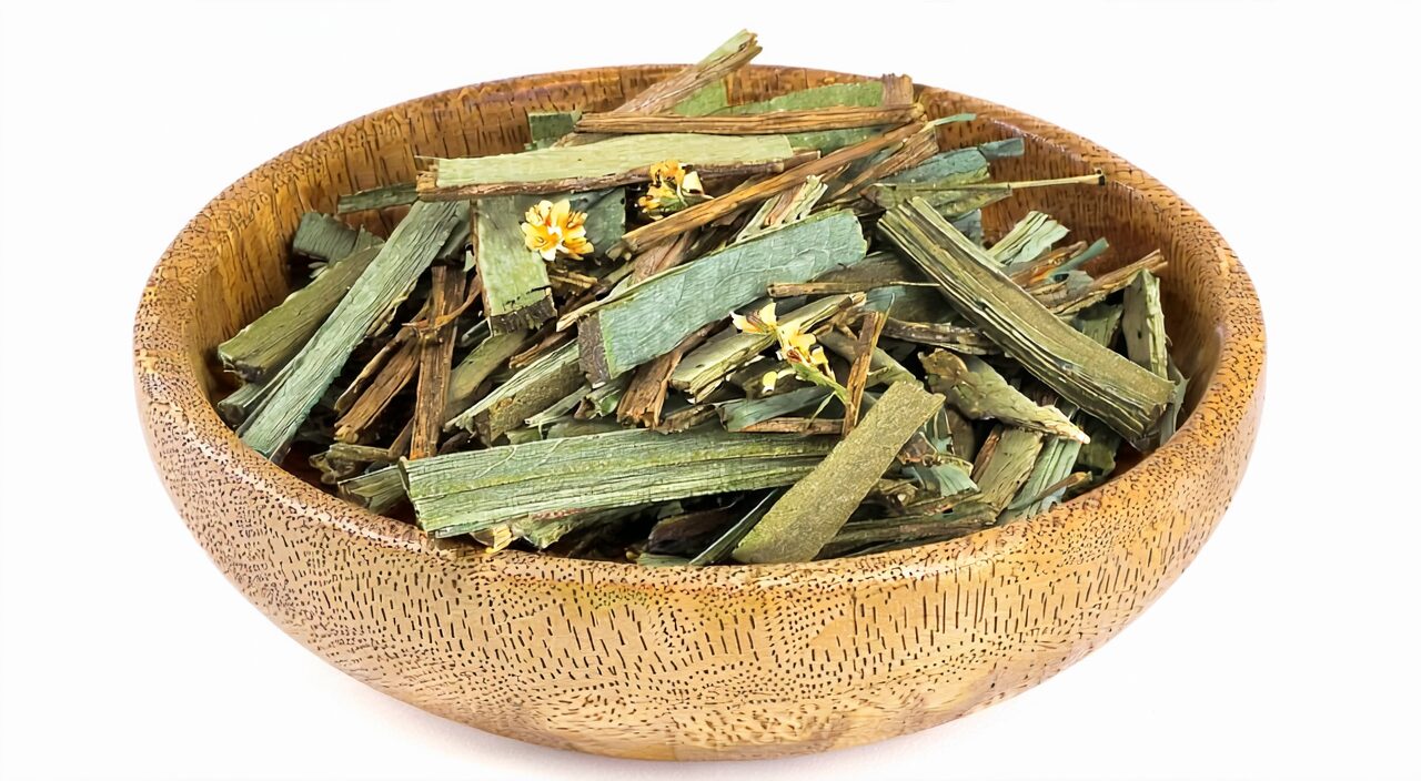 干燥的香薷药材饮片