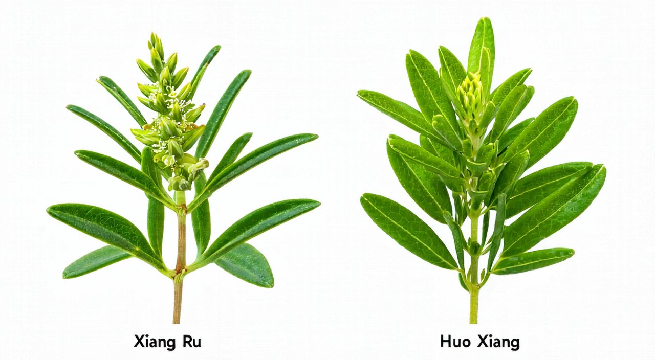 香薷与藿香对比图