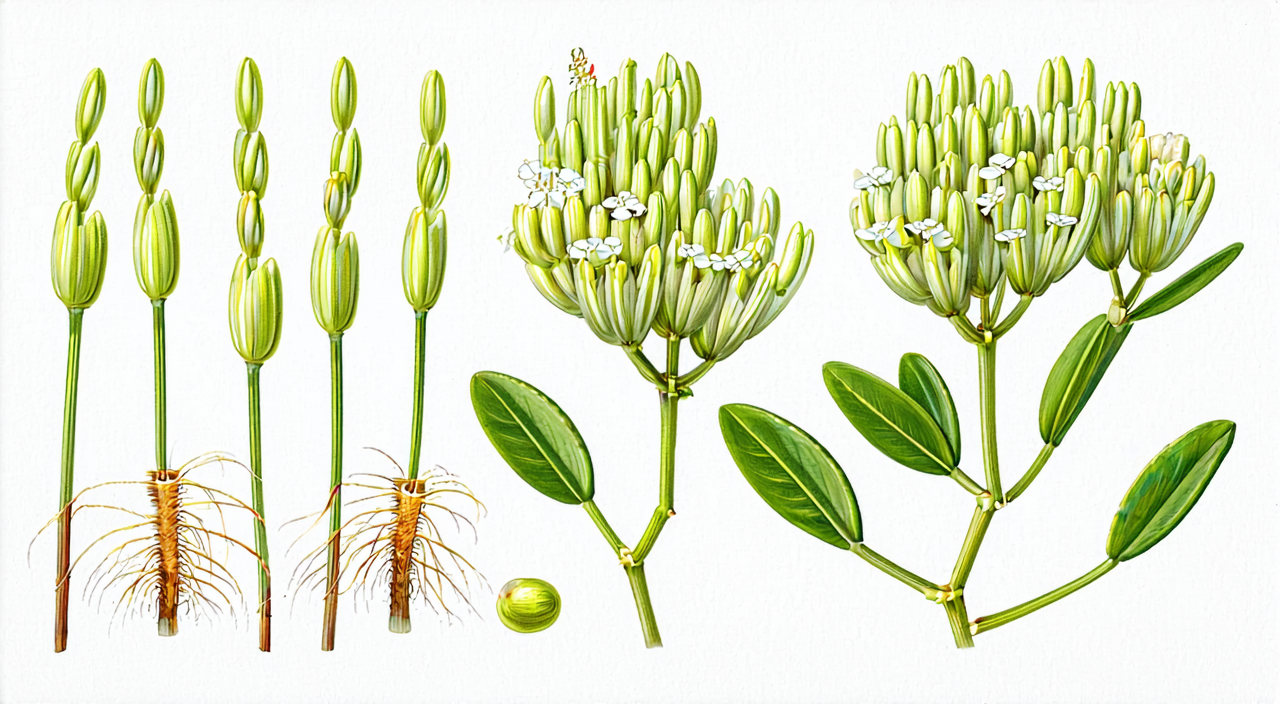 白花蛇舌草的茎叶花果和细根特征
