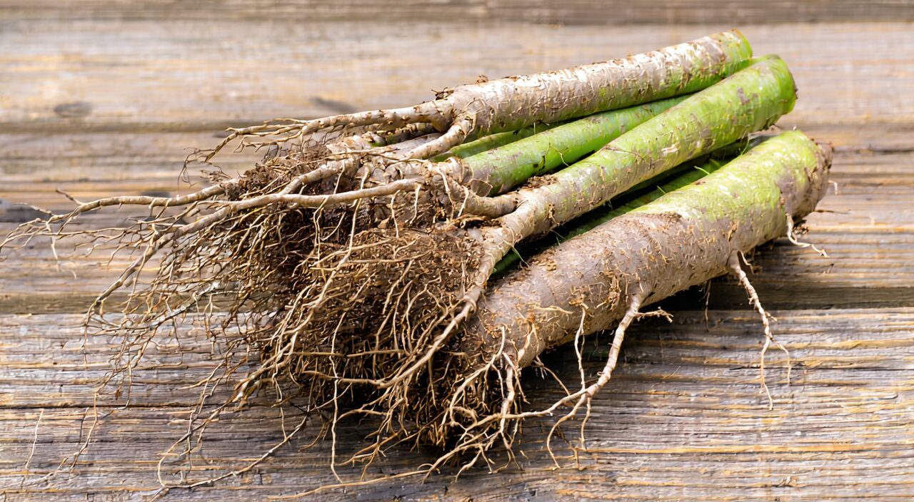 白前根茎和根药用部位全貌