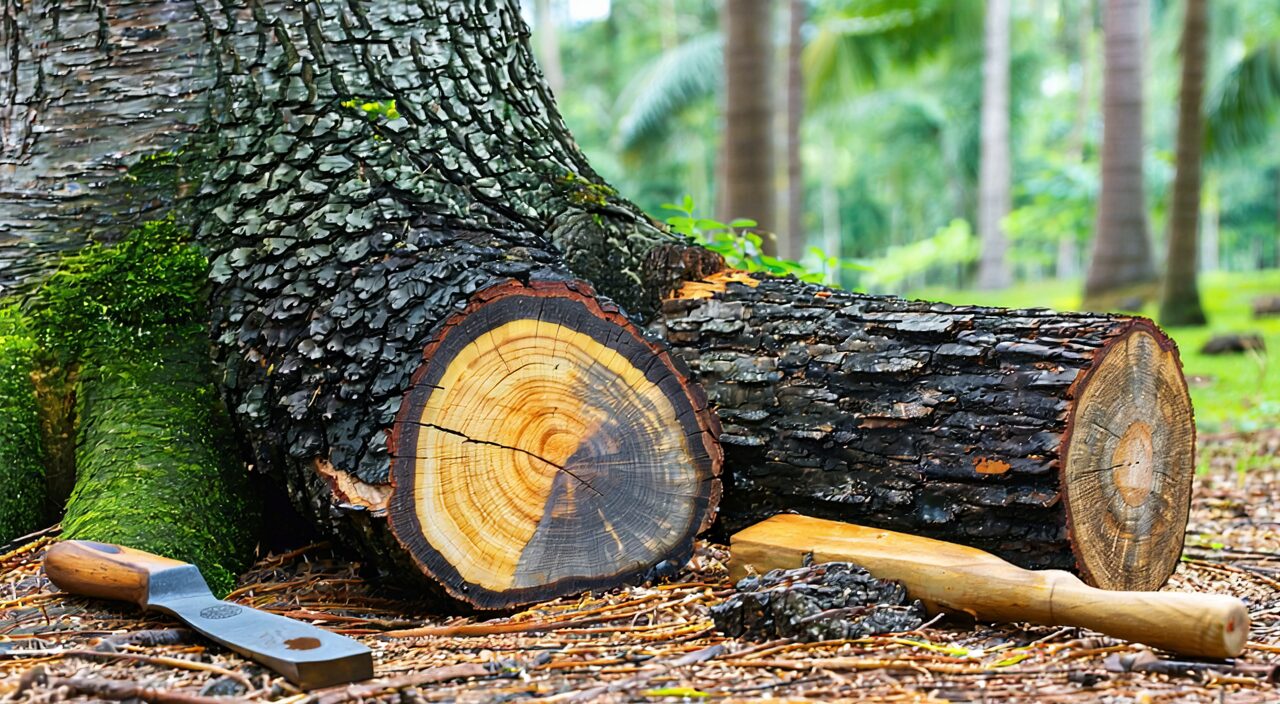 Resinous medicinal part of agarwood tree