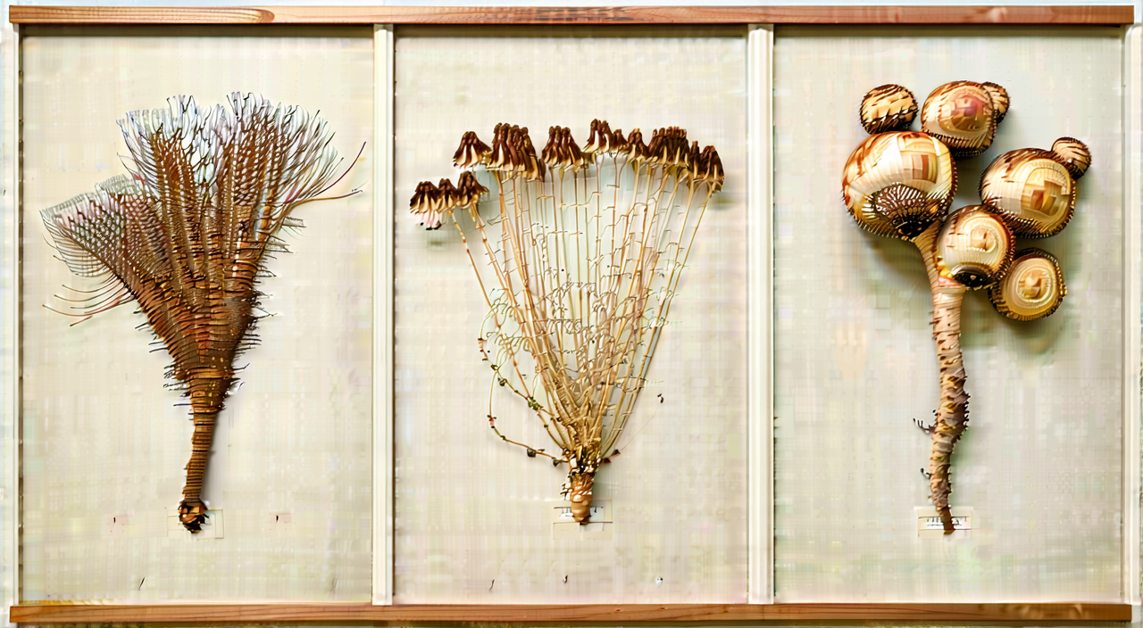 Comparison of the dried medicinal forms of Chong Lou, Bian Xu, and Shan Ci Gu