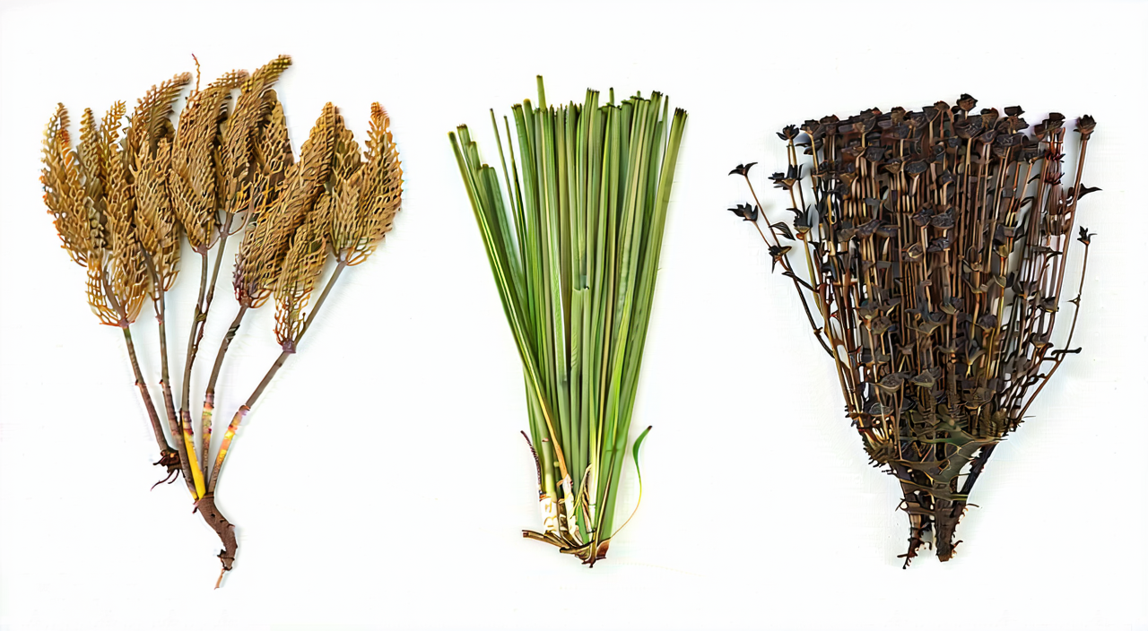 Comparison of the herbal forms of spikenard, costus root, and cyperus rhizome