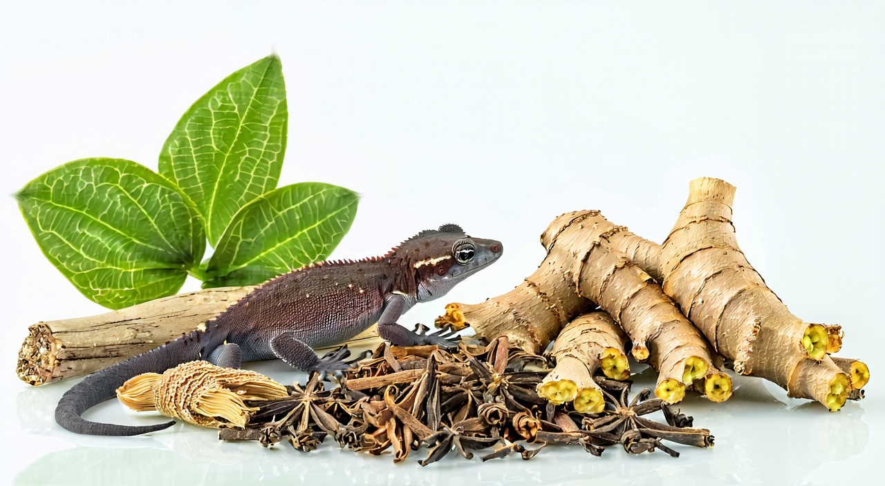 Medicinal combination of traditional formulas containing gecko