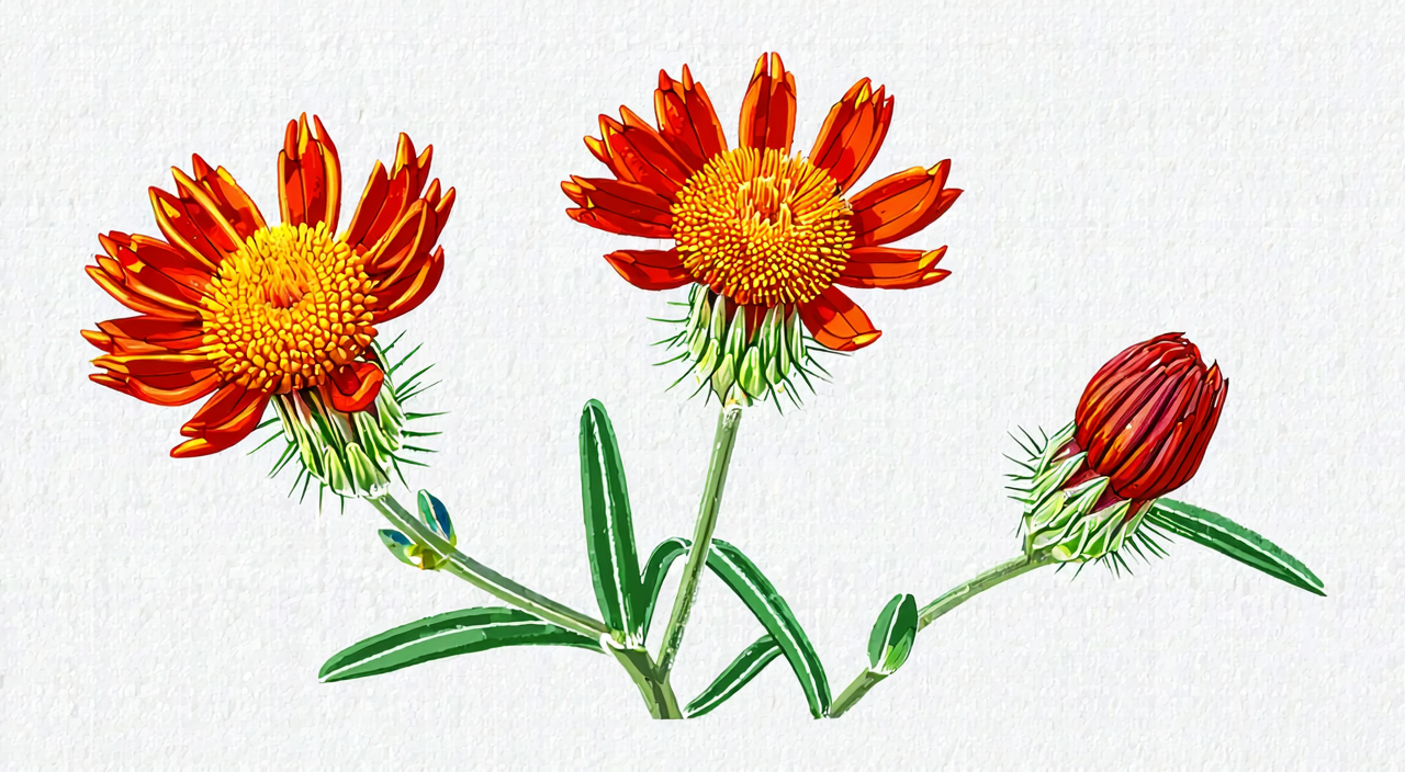 Safflower appearance features