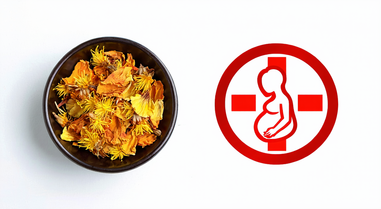 Precautions for using safflower warning