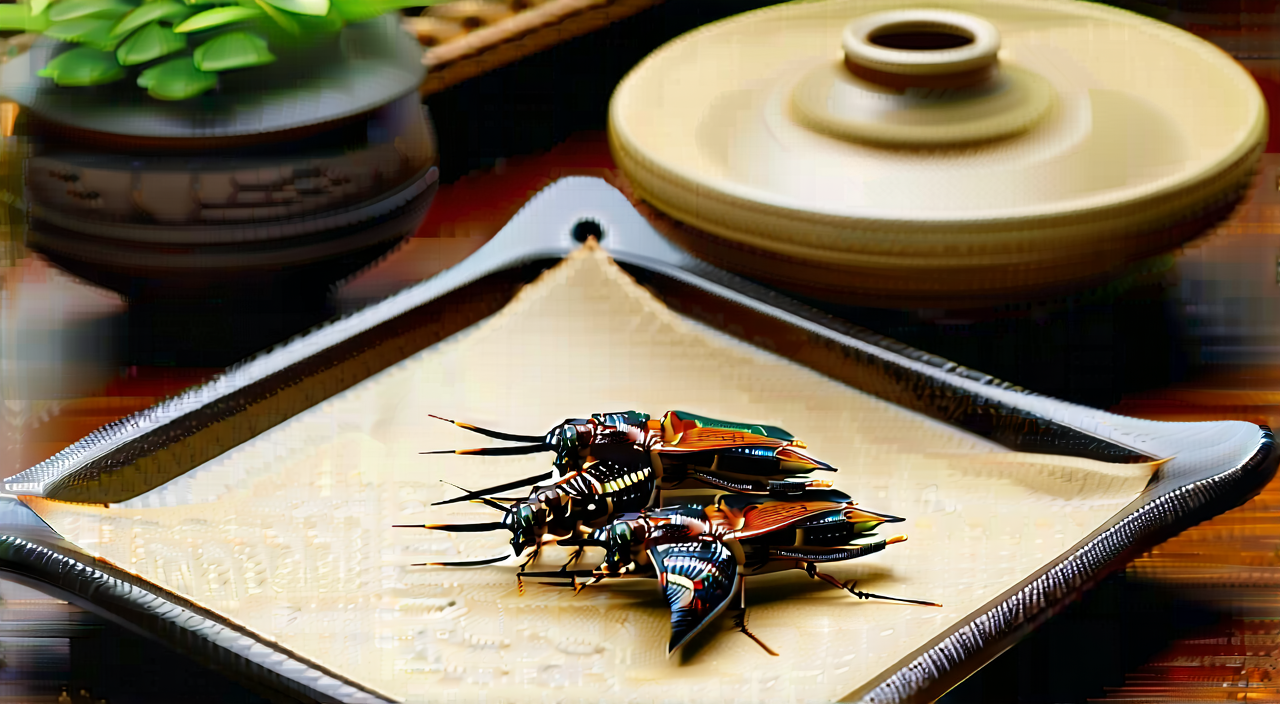 以干燥全体入药的九香虫及规范储存场景