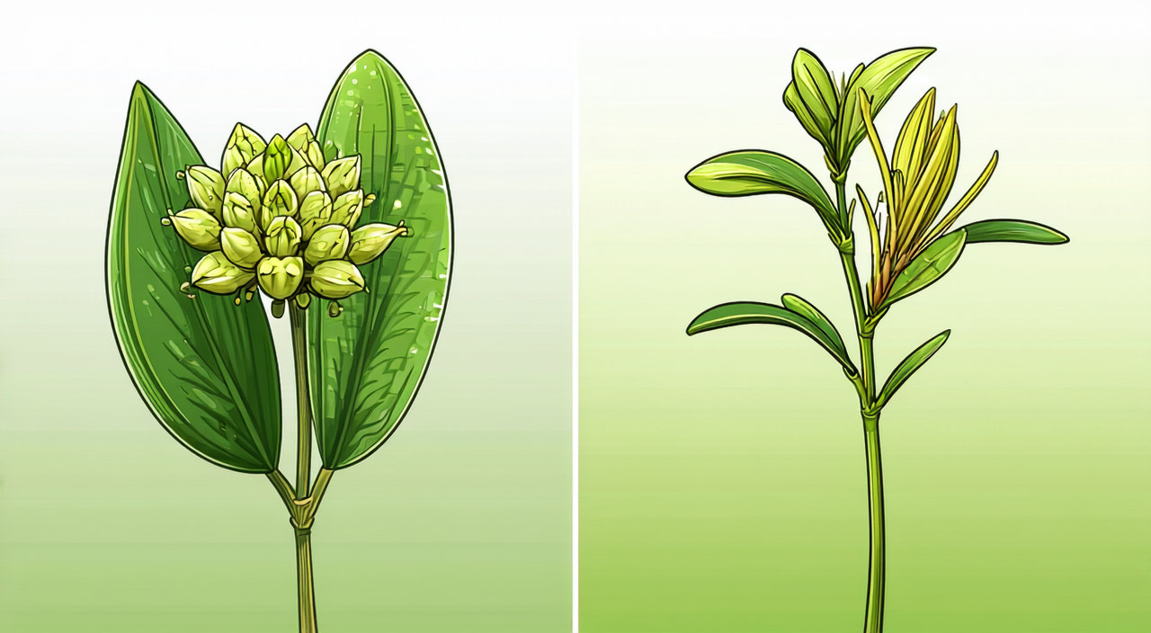 Comparison of plant morphology between Lei Gong Teng and Tripterygium hypoglaucum
