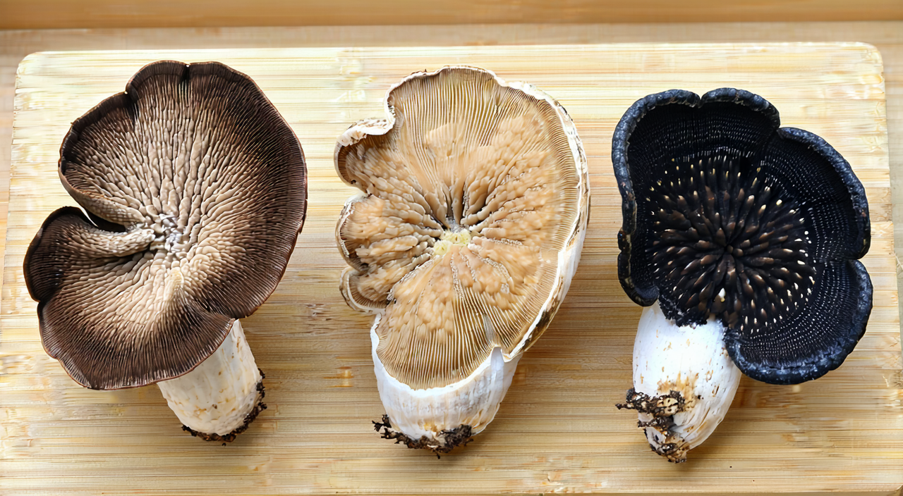 Comparison of Lei Wan, Fu Ling, and Zhu Ling sclerotia