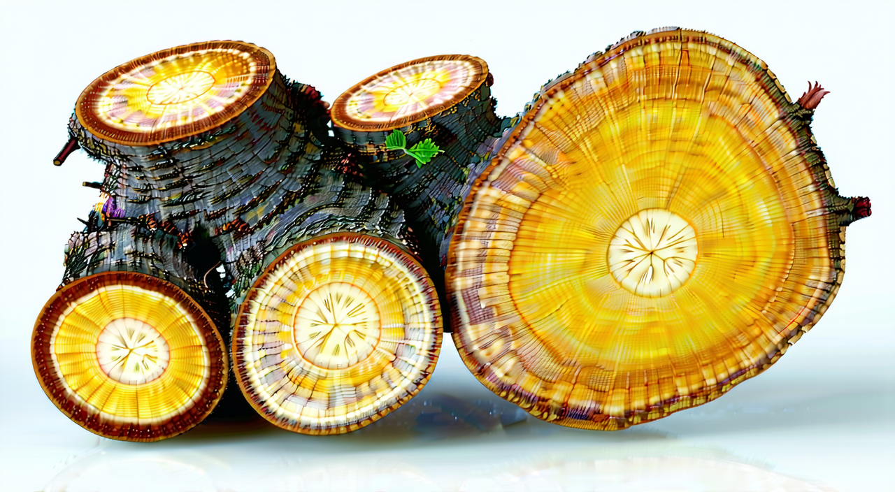 两面针干燥根及根片断面