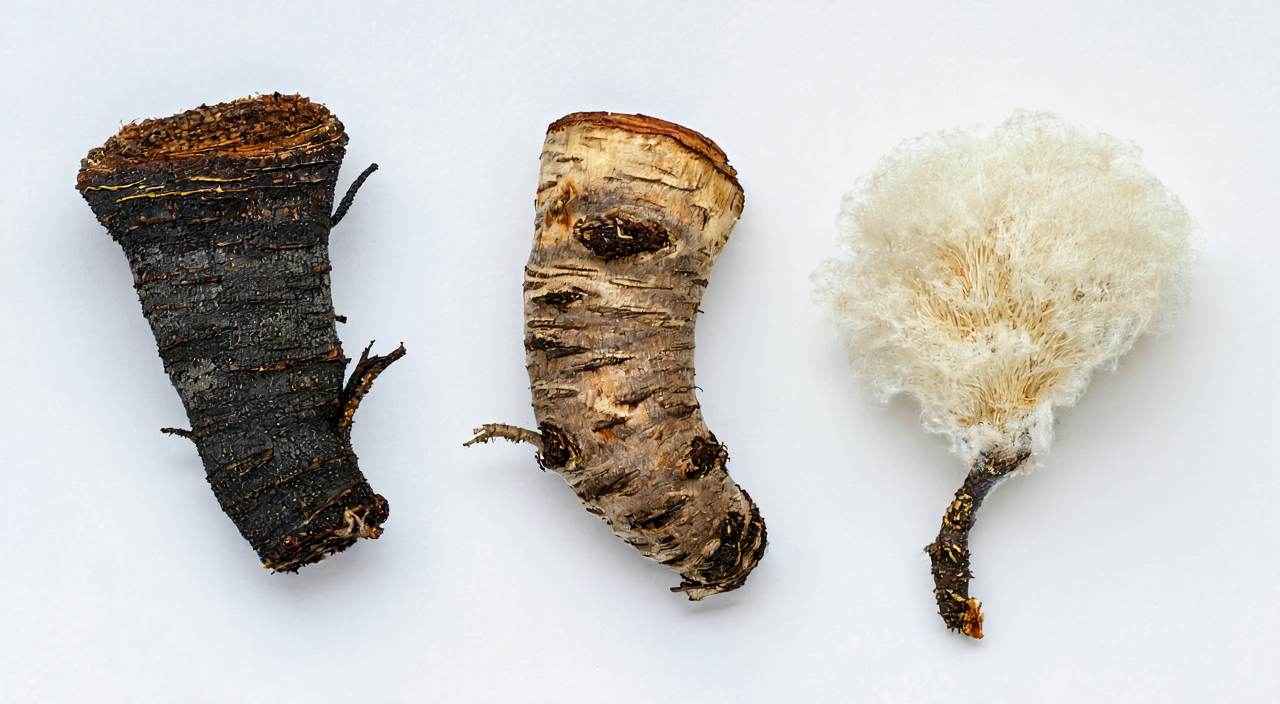 Comparison of Lou Lu, burdock root, and Pulsatilla root slices