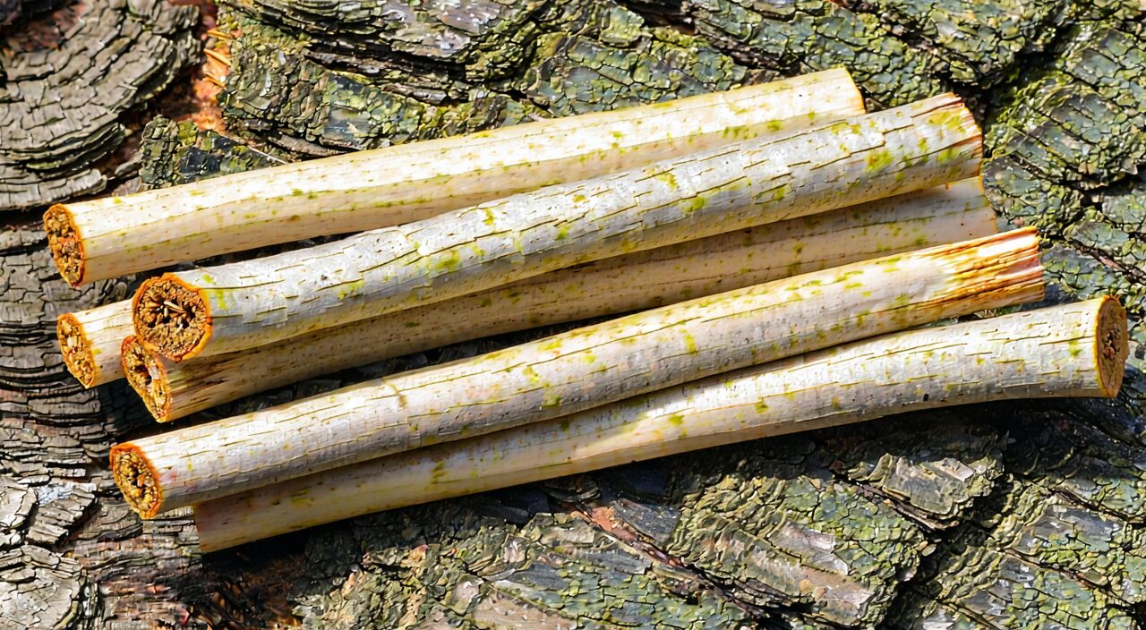 Appearance of dried Mutong stem herb