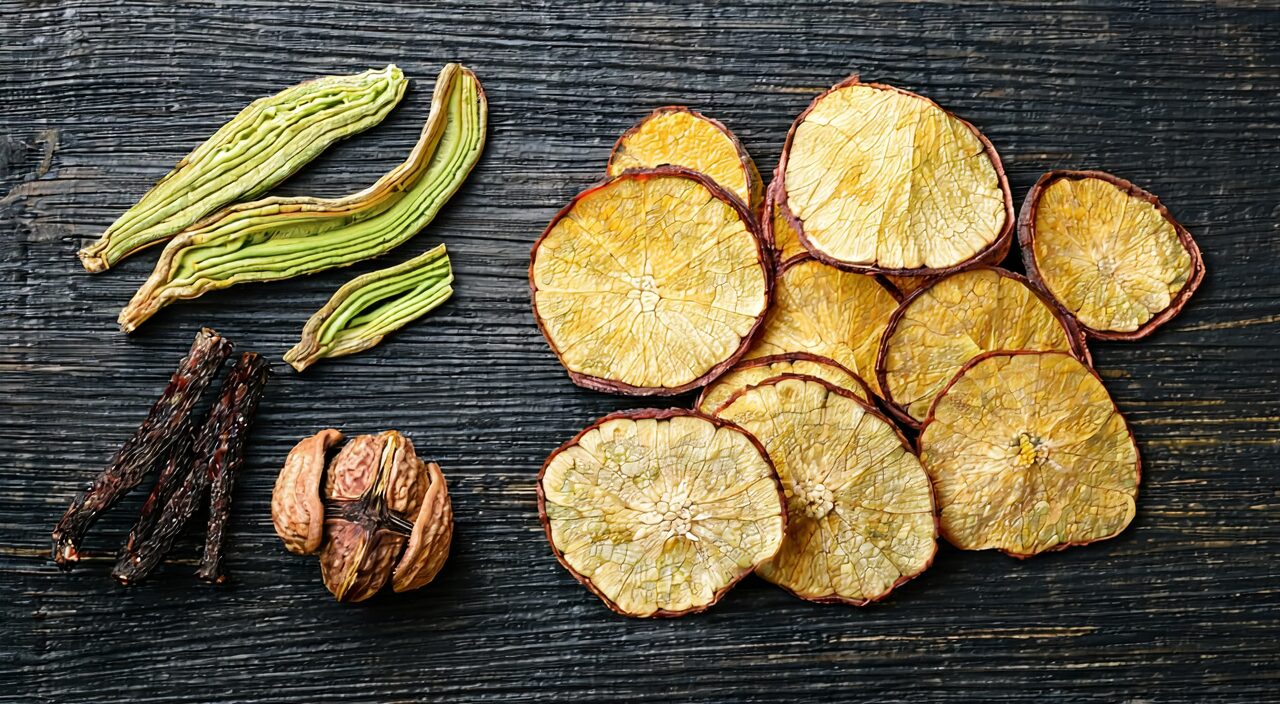 木香与槟榔、陈皮等药材排列在一起,示意常见方剂配伍