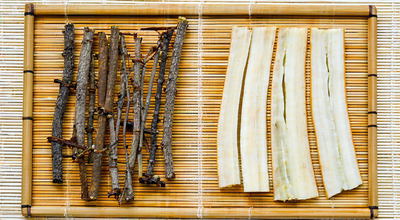 Qing Feng Teng cut sections and thick slices