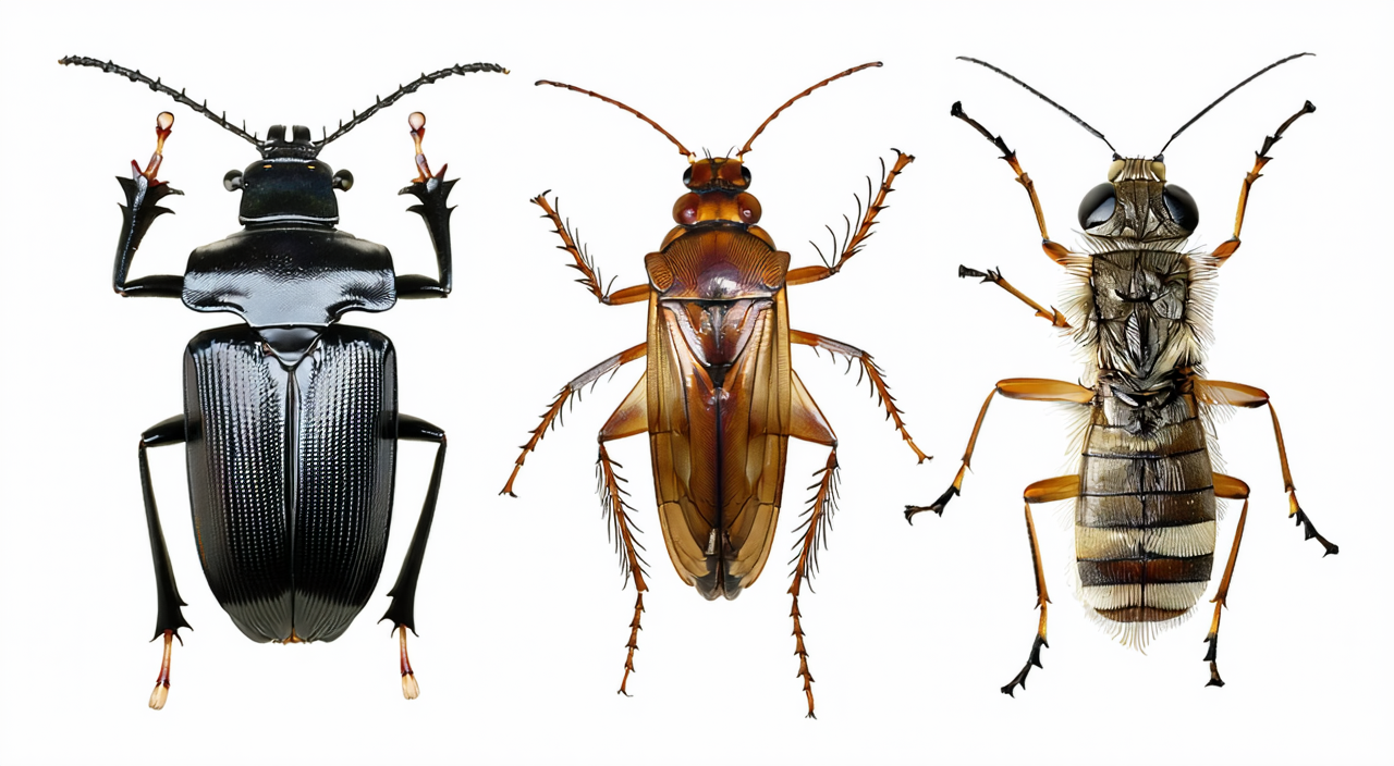 Comparison of Tu Bie Chong, cockroach, and mang chong