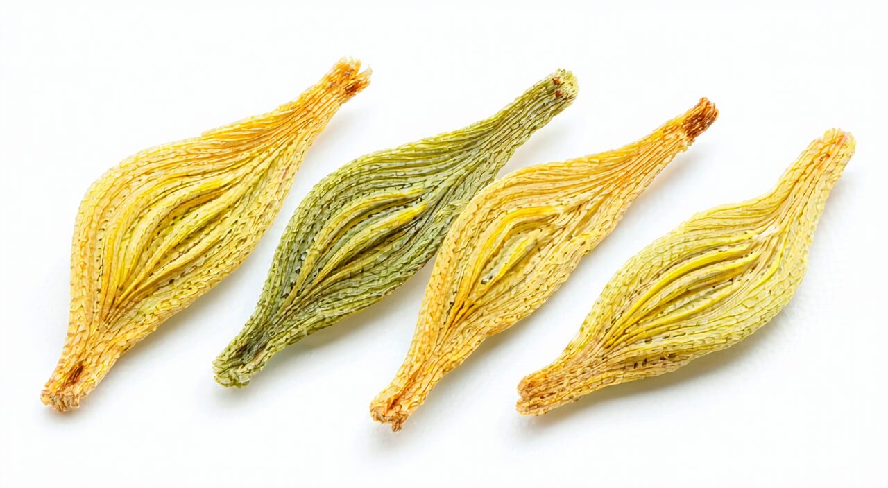 小茴香细节特写,可见五条纵棱和细长形态