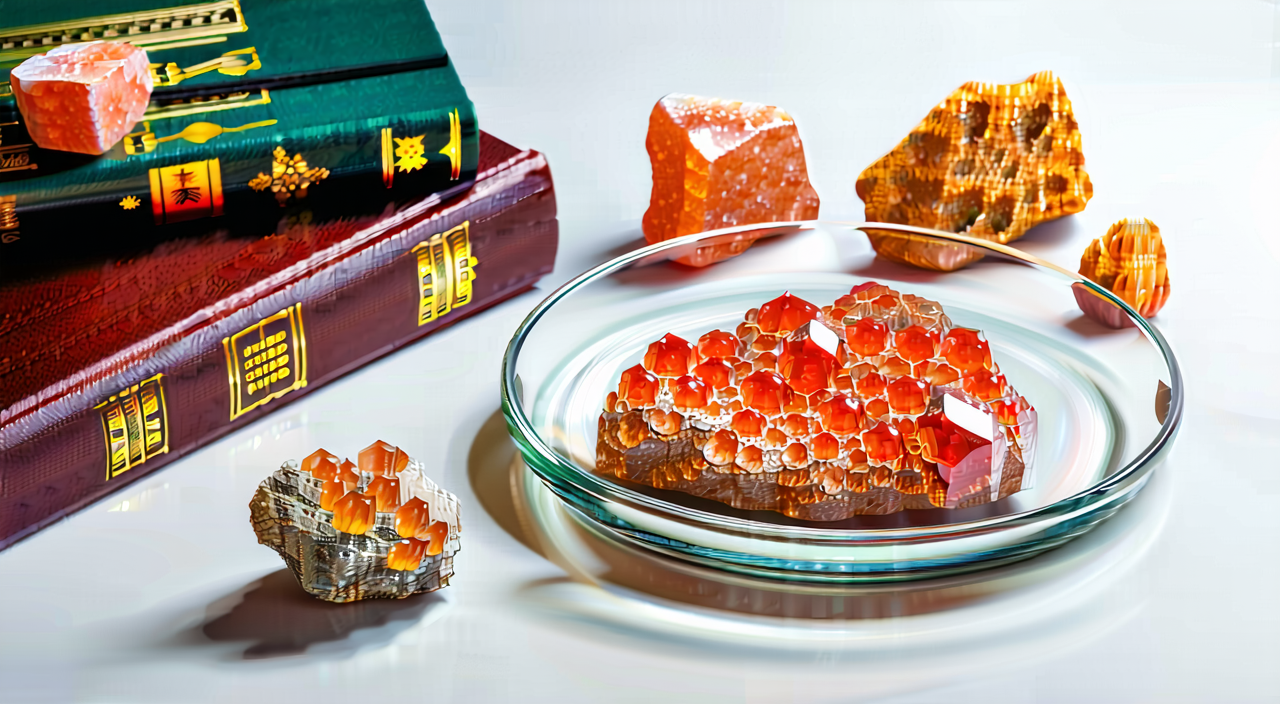 雄黄作为矿物药的规范标本展示