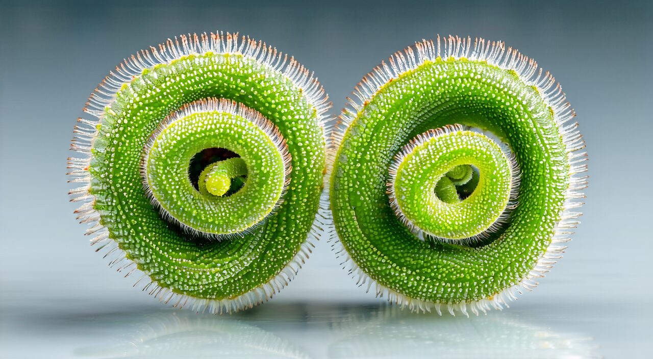 Curled young seedling form of Mian Yin Chen