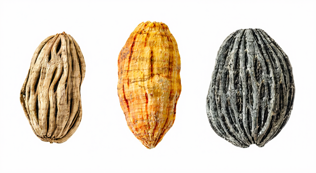 Comparison of Curcuma root tuber, turmeric rhizome, and zedoary rhizome