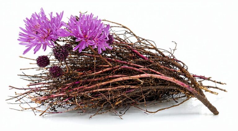 Dried roots and rhizomes of Aster tataricus used as Chinese medicinal herb