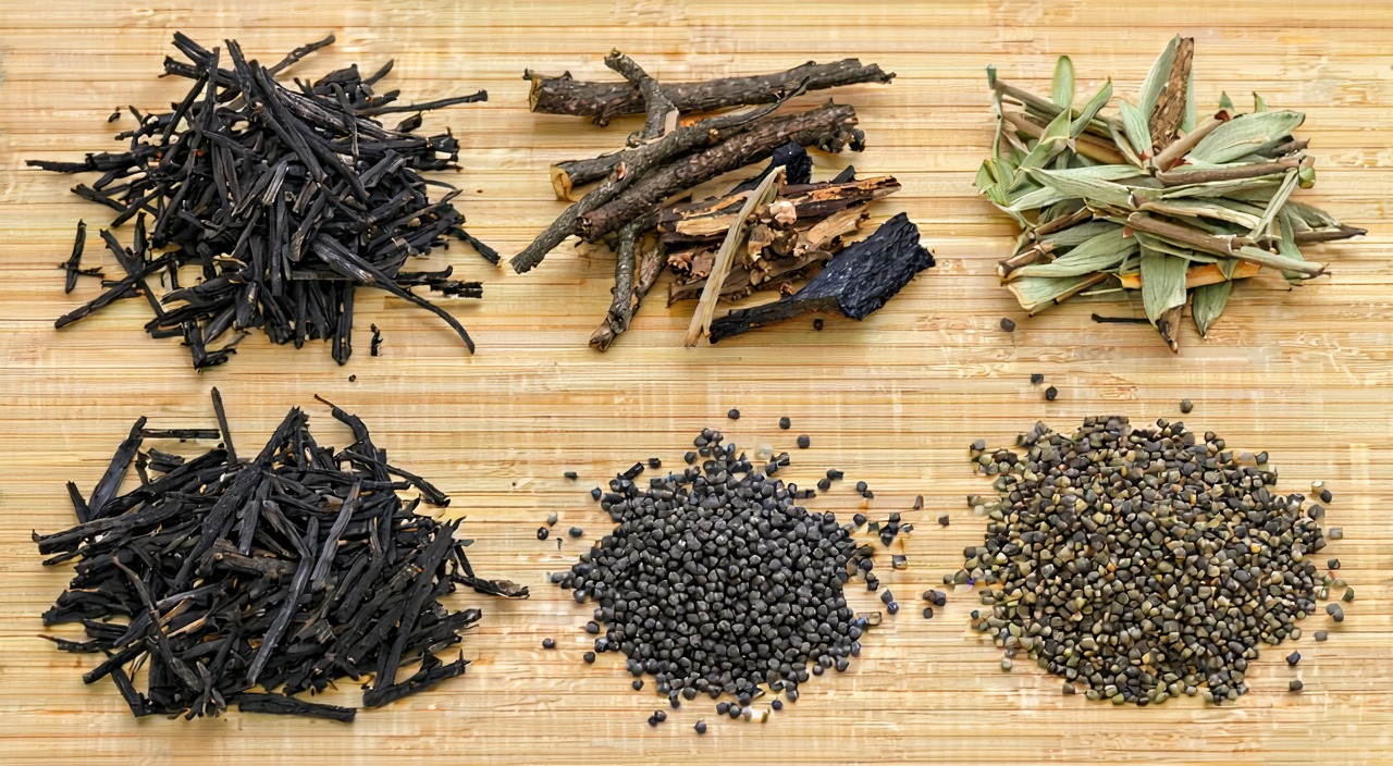 含棕榈炭的传统方剂药材组合